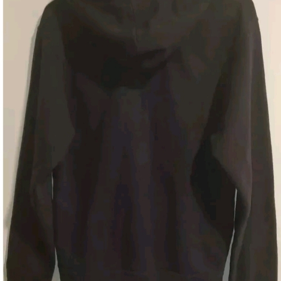 Champion Authentic Black  Hoodie with Front Pocket and Embroidered Logo Size Med - Picture 3 of 4